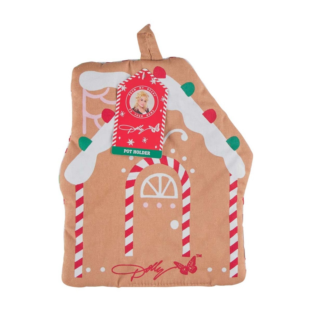 Dolly Parton Christmas Gingerbread House Pot Holder - Picture 2 of 2
